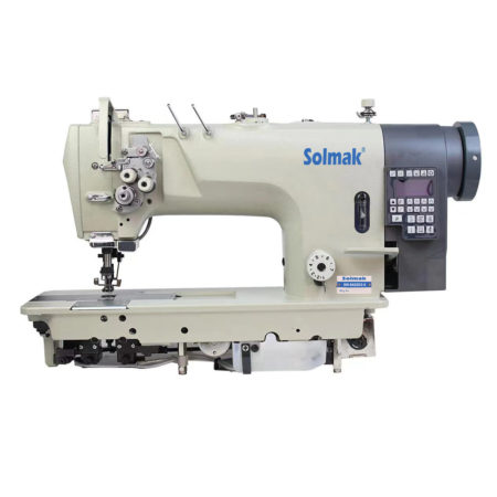 Electronic High Speed Double Needle Lockstitch Industrial Sewing Machine SM-8422D3-5