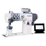 Program control, post bed, double needle rotary needle bar compound feed sewing machine SM-550-1780B
